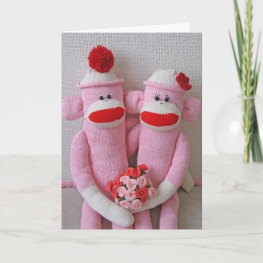 K&K Sock Monkeys Kaart (Voorkant)