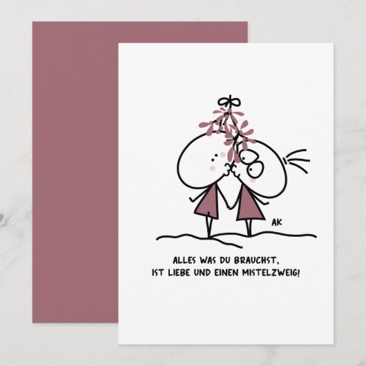 K&K Xmas  Feestdagenkaart (Voorkant / Achterkant)