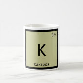 K - Kakapos Chemistry Periodic Table Element Koffiemok (Center)