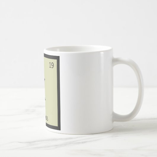 K - Kakapos Chemistry Periodic Table Element Koffiemok (Rechts)