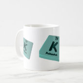 K kalium koffiemok (Voorkant links)