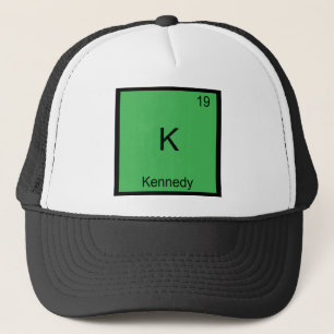 K - Kennedy Grappig Chemie Element Symbool T-Shirt Trucker Pet