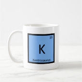 K - Kentrosaurus Dinosaurus Chemie Symbool Koffiemok (Links)