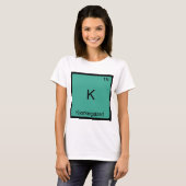 K - Kierkegaard Funny Chemistry Element Symbol T-s T-shirt (Voorkant volledig)