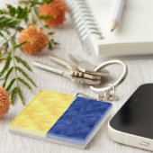 K Kilo Waterverf Nautical Signal Maritime Vlag Sleutelhanger (Voorkant Rechts)