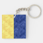 K Kilo Waterverf Nautical Signal Maritime Vlag Sleutelhanger (Achterkant)