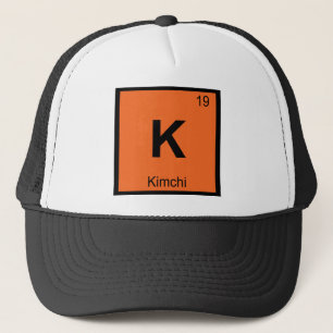 K - Kimchi Scheikunde Periodiek Systeem Symbool Trucker Pet