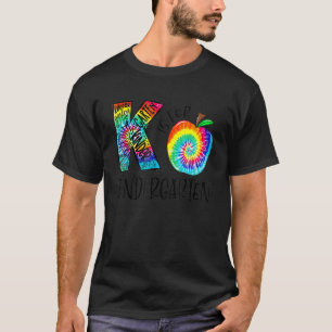 K = Kindergarten, kleurstof, terug naar Scho T-shirt