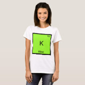 K - Klimt Grappig Chemie Element Symbool T-Shirt (Voorkant volledig)