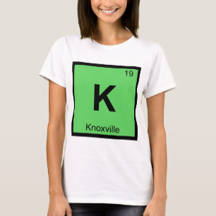 K - Knoxville Tennessee Scheikunde Periodiek Syste T-shirt