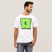 K - Koi Chemistry Periodic Table Element Symbol T-shirt (Voorkant volledig)