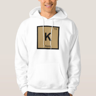 K - Kora Muziekinstrument Chemie Periodiek Systeem Hoodie