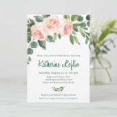 K L Bridal Shower Invitation Kaart (Staand voorkant)