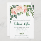K L Bridal Shower Invitation Kaart (Voorkant / Achterkant)