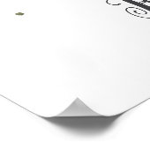 K Letter Monogram Groene Nursery Naam Muurprint Poster (Hoek)