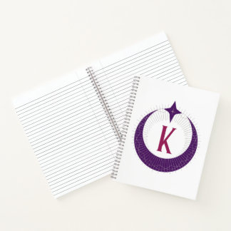 K - Maan Monogram Notitieboek