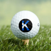 K Monogram bedekt op Schotse vlag tmtp5 gbcnt Golfballen (Insitu Shirt)