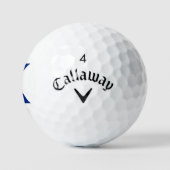 K Monogram bedekt op Union Jack Flag css gbcnt Golfballen (Logo)