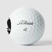 K Monogram Classic Trendy Aangepaste Trouwsjabloon Golfballen (Logo)