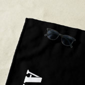 K Monogram Classic Trendy Aangepaste Trouwsjabloon Strandlaken (In situ)