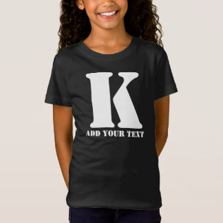 K Monogram Classic Trendy Custom Kinder Sjabloon T-shirt