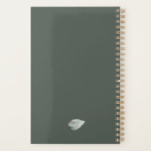 K Monogram Floral Aangepaste Planner (Achterkant)