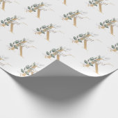 K Monogram Floral Cadeaupapier (Hoek)