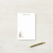 K Monogram Floral Post-it Opmerkingen Post-it® Notes (Op bureau)