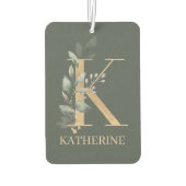 K Monogram Floral Specialized Air Freshener Luchtverfrisser (Achterkant)