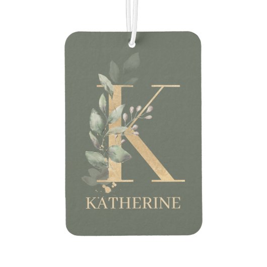 K Monogram Floral Specialized Air Freshener Luchtverfrisser (Achterkant)