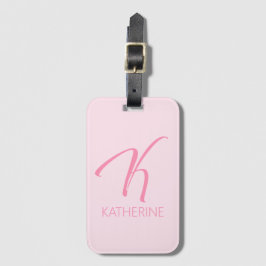 K Monogram op maat Bagagelabel