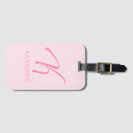K Monogram op maat Bagagelabel
