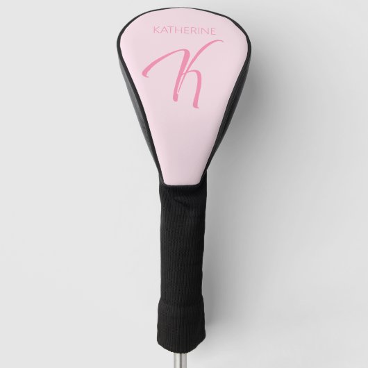 K Monogram op maat Golfheadcover (Voorkant)
