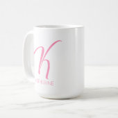 K Monogram op maat Koffiemok (Voorkant links)
