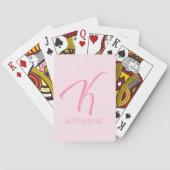 K Monogram op maat Pokerkaarten (Achterkant)