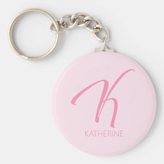 K Monogram op maat Sleutelhanger (Voorkant)