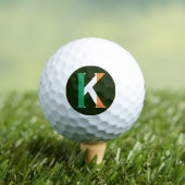 K Monogram overlay op Ierse vlag be6 gbcnt Golfballen (Insitu Shirt)