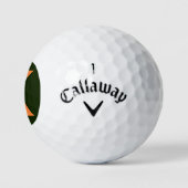 K Monogram overlay op Ierse vlag cwb gbcnt Golfballen (Logo)