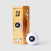 K Monogram overlay op NLD Vlag op bk be6 gbcnt Golfballen (Verpakking)