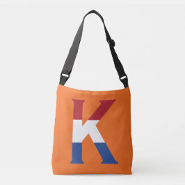K Monogram overlay op NLD Vlag op of cbbcnt Crossbody Tas