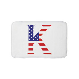 K Monogram overlay op USA Flag bmcnt Badmat