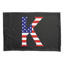 K Monogram overlay op USA Flag pcnt
