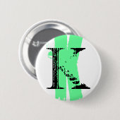 K monogram ronde button 5,7 cm (Voorkant /achterkant)