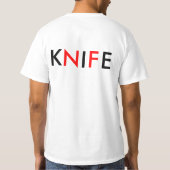 K, N, I, F, E T-SHIRT (Achterkant)