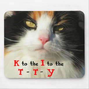 K naar de I naar de TTY Hip Hop kat Muismat