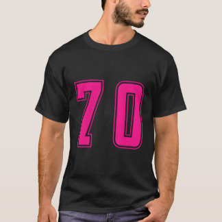K Nummer 70 Team Junior Sport Genummerd Uniform T-shirt