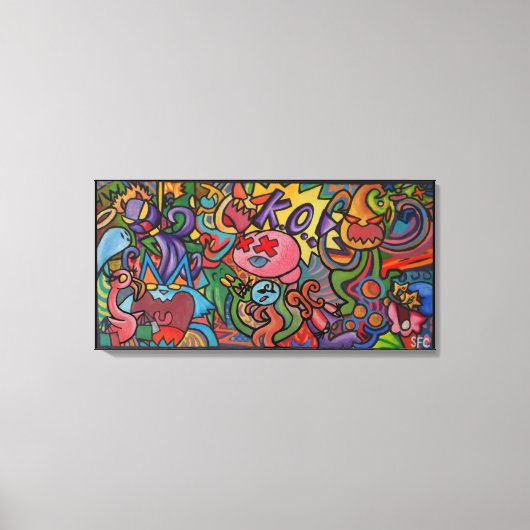 K.O. By Squid Fear City (2.5) Canvas Afdruk (Voorkant)