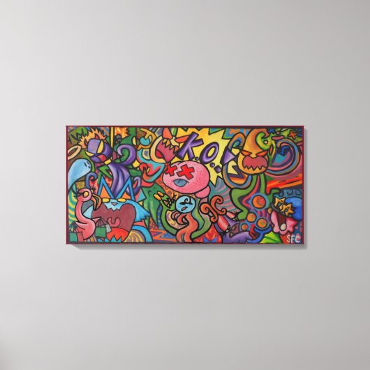 K.O. By Squid Fear City (2.5) Canvas Afdruk (Voorkant)