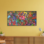 K.O. Door Squid Fear City (2.5) Canvas Afdruk (Insitu (Woonkamer))