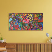K.O. Door Squid Fear City (2.5) Canvas Afdruk (Insitu (Woonkamer))